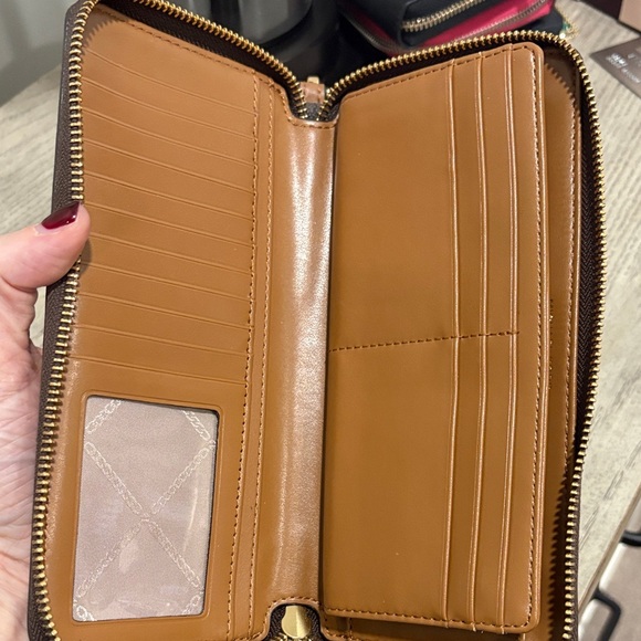 Michael Kors Monogram Brown Wristlet - Picture 3 of 3